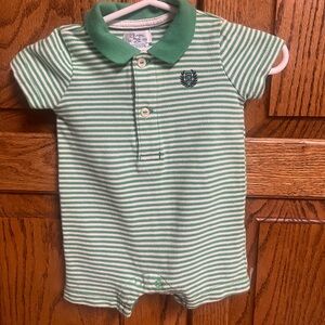 Chaps by Ralph Lauren Newborn Pique Polo Romper
